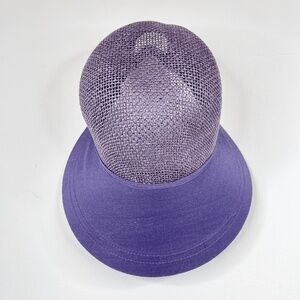 💜 Sun 'N' Sand Accessories Purple Wide Brim Straw Hat – Style HH501M – NWT